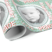 Personalisiertes SNOWFLAKE Baby Foto Wrapping Pape Geschenkpapier (Rolleneckpunkt)