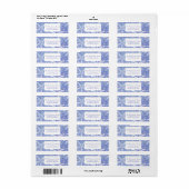 Personalisiertes Snowflake-Familienbriefmarke (Vorne)