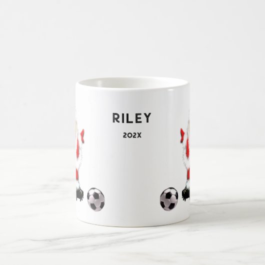 Personalisiertes Soccer Holiday-Geschenk Kaffeetasse (Mittel)