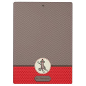 Personalisiertes Socken-Affe-Klemmbrett Klemmbrett (Rückseite)