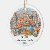 Personalisiertes Sofia-Ornament, Geschenk Bulgarie Keramik Ornament (Links)