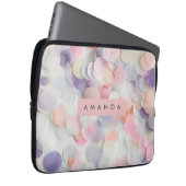 Personalisiertes Soft Pastel Konfetti Design Laptopschutzhülle (Vorne Rechts)