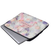 Personalisiertes Soft Pastel Konfetti Design Laptopschutzhülle (Vorne Knopf)