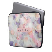 Personalisiertes Soft Pastel Konfetti Design Laptopschutzhülle (Vorderseite Links)
