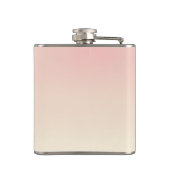 Personalisiertes Soft Pastel Rouge Gradient Flachmann (Rückseite)