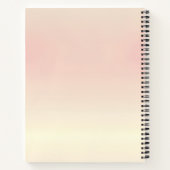 Personalisiertes Soft Pastel Rouge Gradient Notizblock (Rückseite)