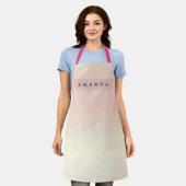 Personalisiertes Soft Pastel Rouge Gradient Schürze (Getragen)