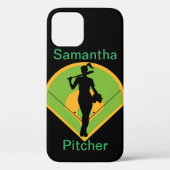 Personalisiertes Softball iPhone / iPad Gehäuse Case-Mate iPhone Hülle (Rückseite)
