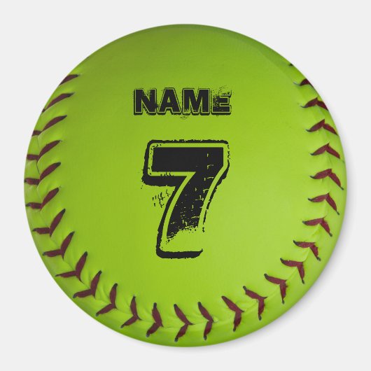 Personalisiertes Softball-Magnet Magnet (Vorne)