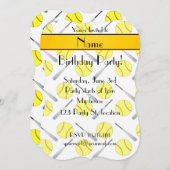 Personalisiertes Softball-Muster Einladung (Vorne/Hinten)