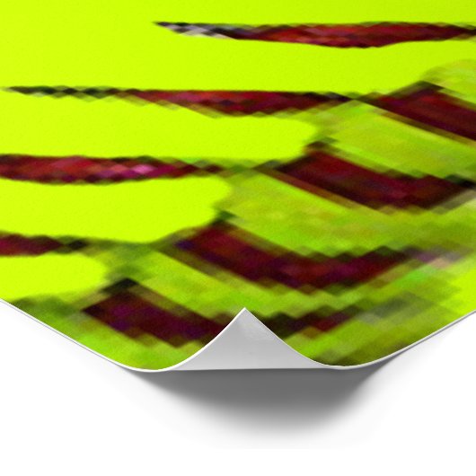 Personalisiertes Softball-Poster Poster (Ecke)