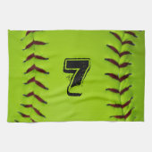 Personalisiertes Softball-Tuch Küchentuch (Horizontal)