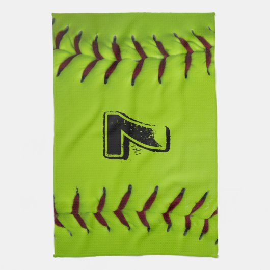 Personalisiertes Softball-Tuch Küchentuch (Vertikal)