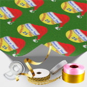 Personalisiertes Softball Weihnachtswrackpapier Geschenkpapier
