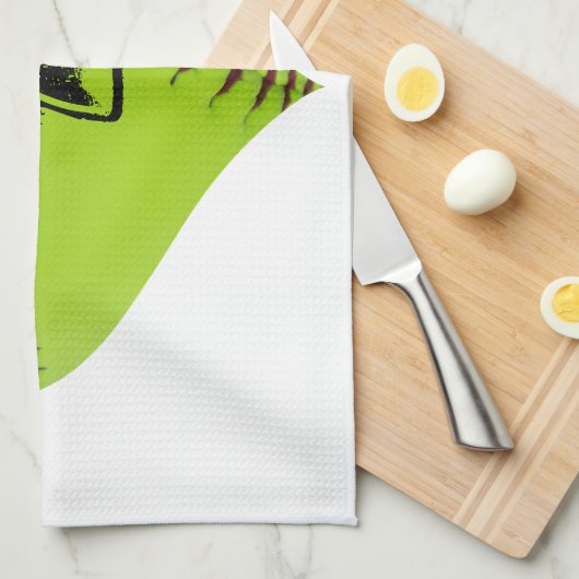 Personalisiertes Softballherz Küchentuch (Viertel Falte)