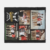 Personalisiertes Software-Collage Name Team # Fleecedecke (Vorderseite (Horizontal))