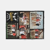 Personalisiertes Software-Collage Name Team # Fleecedecke (Vorderseite (Horizontal))