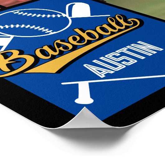 Personalisiertes Software-Collage Name Team # Poster (Ecke)