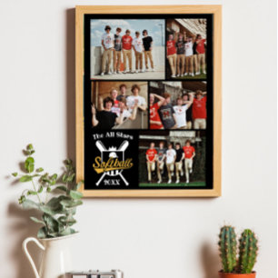 Personalisiertes Software-Collage Name Team # Poster