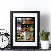 Personalisiertes Software-Collage Name Team # Poster