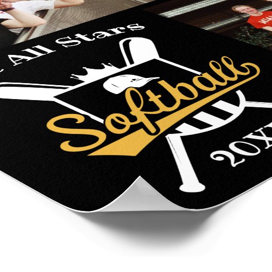 Personalisiertes Software-Collage Name Team # Poster (Ecke)