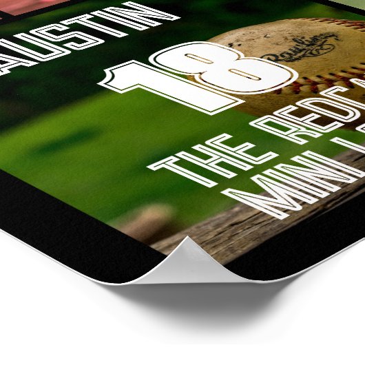 Personalisiertes Software-Collage Name Team # Poster (Ecke)