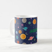 Personalisiertes Solarsystem Kaffeetasse (Vorderseite Links)