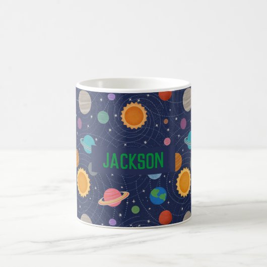 Personalisiertes Solarsystem Kaffeetasse (Mittel)