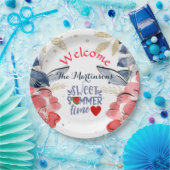Personalisiertes Sommer-BBQ-Picknick Pappteller (Party)