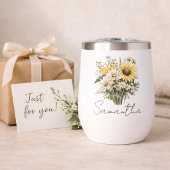 Personalisiertes Sommer-Daisy-Blumenstrauß-Name