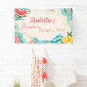 Personalisiertes Sommer-Geburtstagsbanner Banner (Insitu)