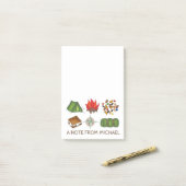 Personalisiertes Sommercampingplatz Camping Wander Post-it Klebezettel (Auf Schreibtisch)