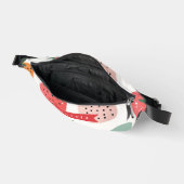Personalisiertes Sommerfarbenfrohes Erdbeermuster Bauchtasche (Offen)
