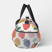 Personalisiertes Sommerfarbenfrohes Erdbeermuster Duffle Bag (Rechts)