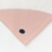 Personalisiertes Sommerfarbenfrohes Erdbeermuster Fleecedecke (Ecke)