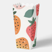 Personalisiertes Sommerfarbenfrohes Erdbeermuster Geschenkschachtel (Rückseite)