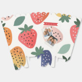 Personalisiertes Sommerfarbenfrohes Erdbeermuster Geschenkschachtel (Ungeklappt)
