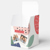 Personalisiertes Sommerfarbenfrohes Erdbeermuster Geschenkschachtel (Geöffnet)