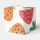Personalisiertes Sommerfarbenfrohes Erdbeermuster Geschenkschachtel (Rückseite)