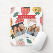 Personalisiertes Sommerfarbenfrohes Erdbeermuster Mousepad (Mit Mouse)