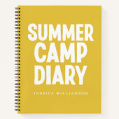 Personalisiertes Sommerkollektal in Gelb Notizblock (Vorderseite)