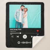 Personalisiertes Song-Code-Scannermusikpaar Sherpadecke (Vorderseite)