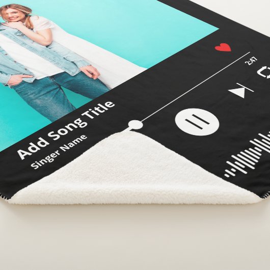 Personalisiertes Song-Code-Scannermusikpaar Sherpadecke (3/4)