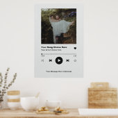 Personalisiertes Song Poster Wand an Wand Kunstdru (Küche)