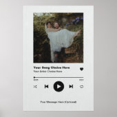 Personalisiertes Song Poster Wand an Wand Kunstdru (Vorne)