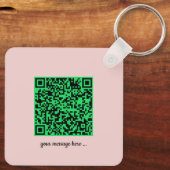 Personalisiertes Song Rosa mit Bild Schlüsselanhänger (Rückseite)