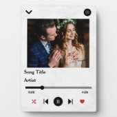 Personalisiertes Song Texte Foto für das Paar Fotoplatte (Vorderseite)