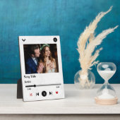 Personalisiertes Song Texte Foto für das Paar Fotoplatte (Seite)