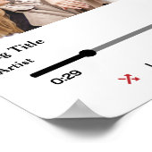 Personalisiertes Song Texte Foto für das Paar Poster (Ecke)