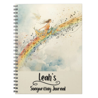 Personalisiertes Songwriting-Journal, Spiralbindun Notizblock